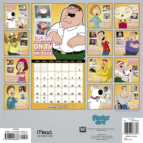 Family Guy Wall Calendar 2023